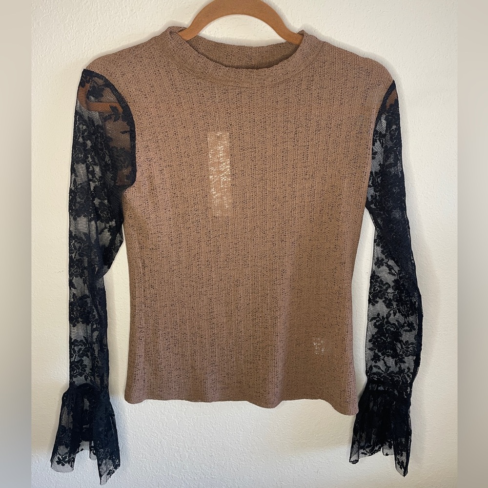 NWT Karma For A Cure Lace Long Sleeve Top Size XS